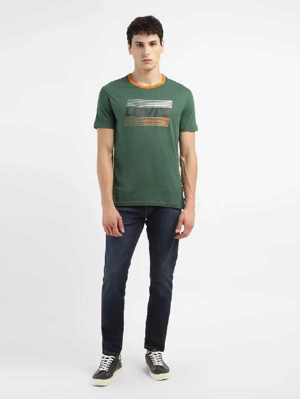Breezy Style Men's Brand Logo Slim Fit T-shirt