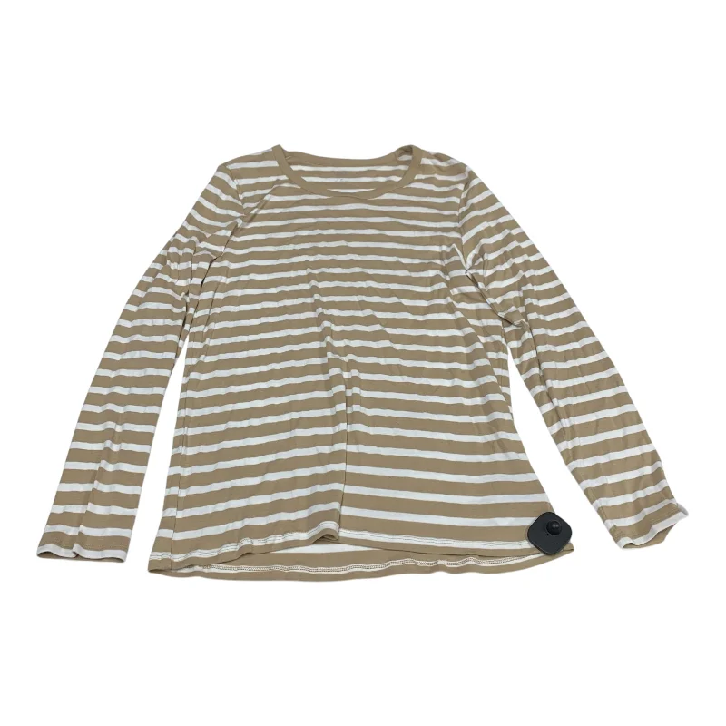 Trendy Items Top Long Sleeve By Gap In Beige, Size: Xl
