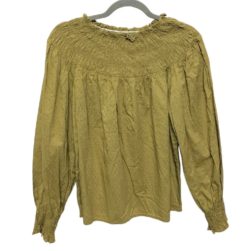 Classic And Versatile Top Long Sleeve By Universal Thread In Green, Size: Xs