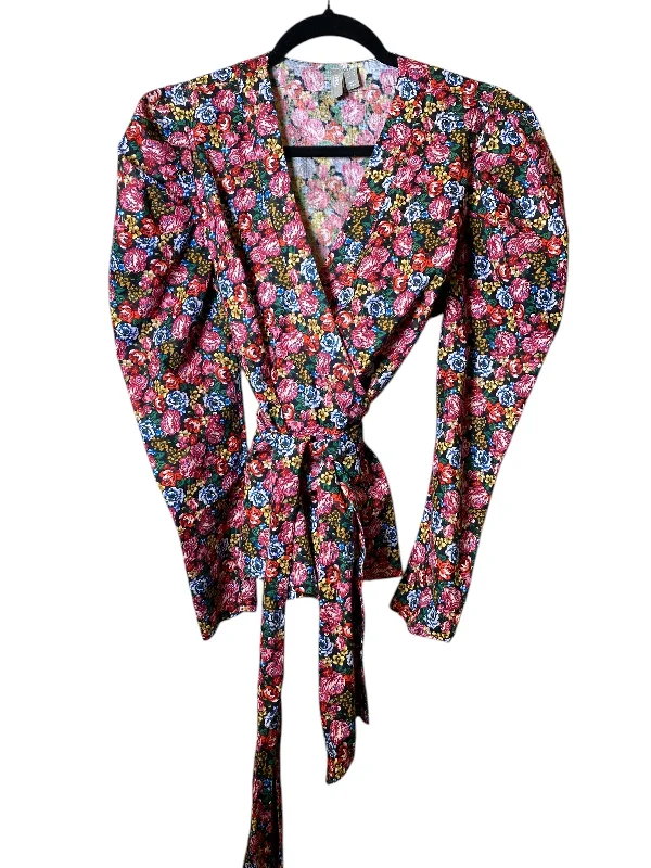 Exquisite Tailoring Top Long Sleeve By Asos In Floral Print, Size: Xs