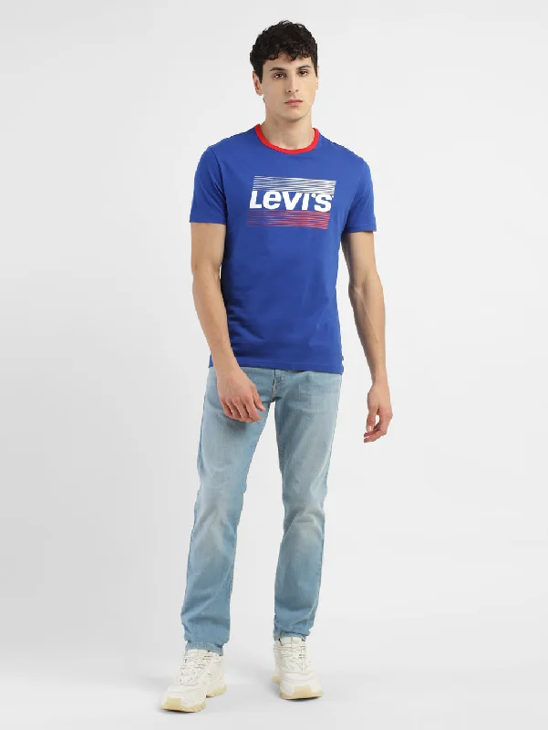 Relaxed Dresses Men's Brand Logo Slim Fit T-shirt