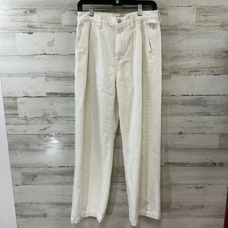 Cozy Fitting Jeans Straight By Madewell In White, Size: 6