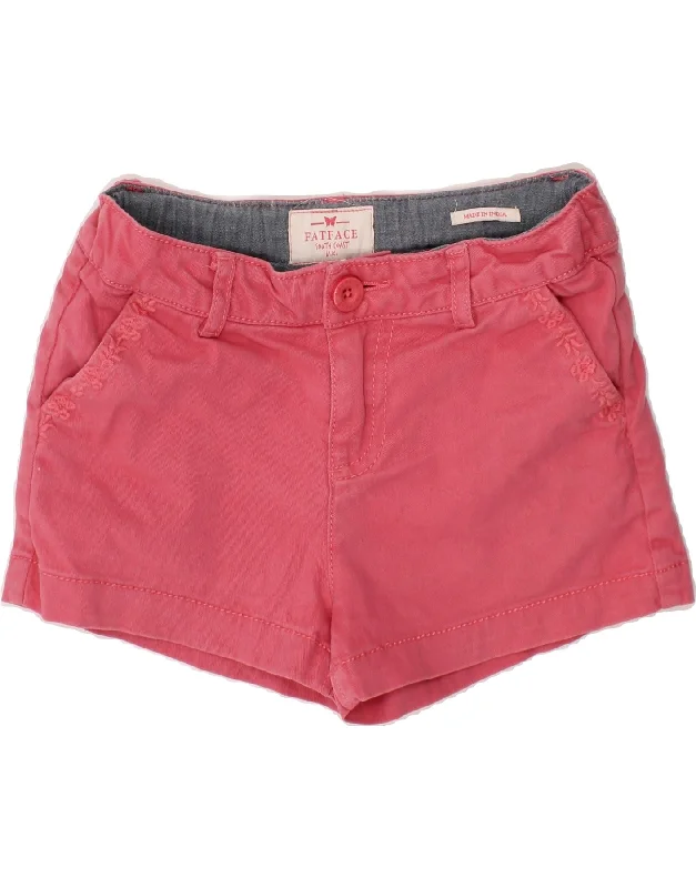 Easygoing Fashion FAT FACE Girls Chino Shorts 6-7 Years W22  Pink Floral Cotton