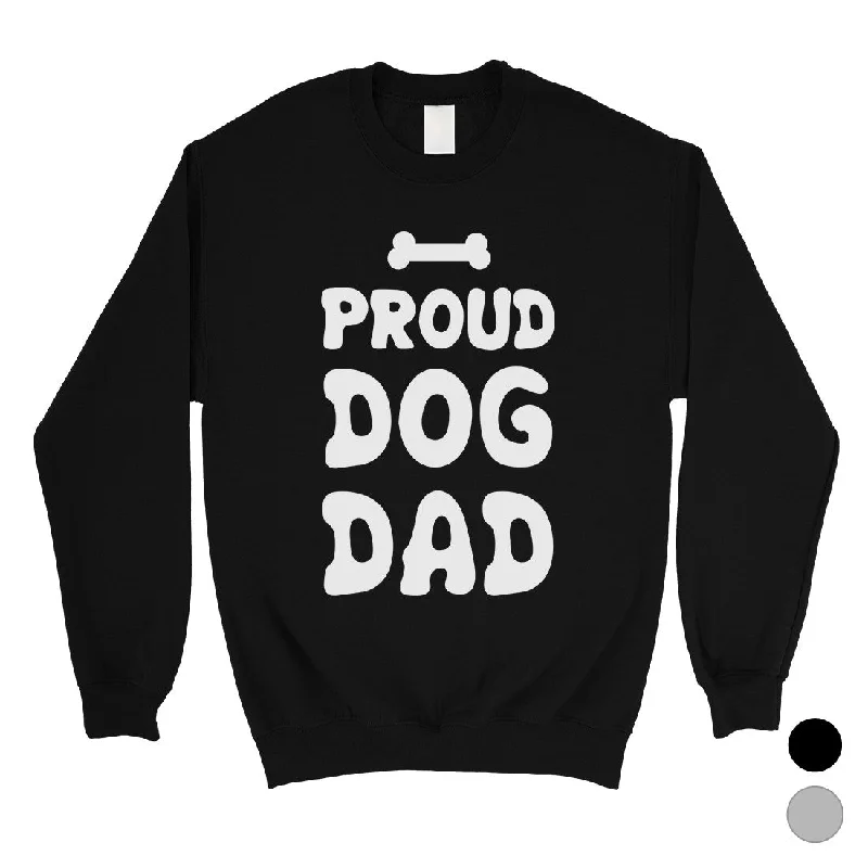 Layered Style Proud Dog Dad Mens/Unisex Fleece Sweatshirt