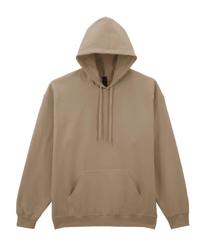 Embroidered Letters Brown Savana - Softstyle™ midweight fleece adult hoodie