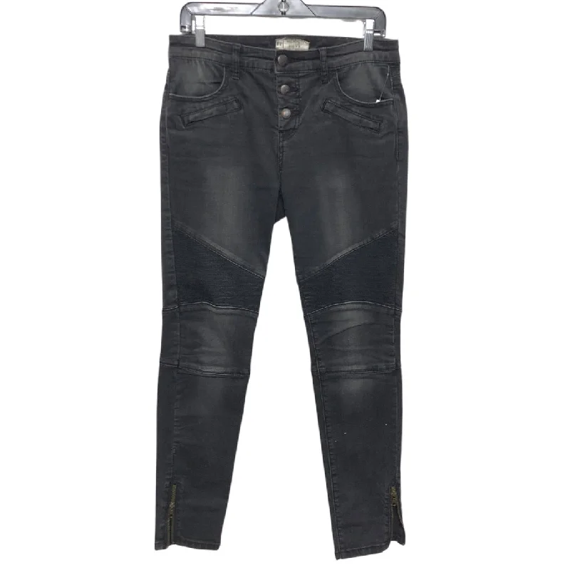 Comfortable Jackets Jeans Skinny By Free People In Black, Size:6