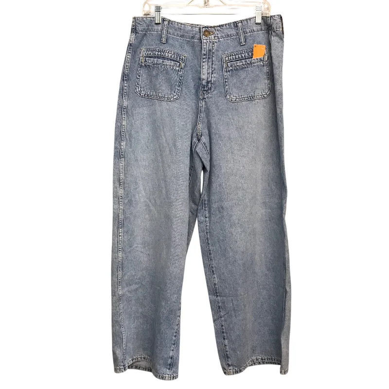Slim Fit Jeans Wide Leg By Old Navy In Blue Denim, Size:12