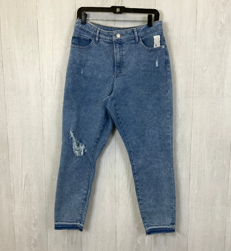 Spring Fashion Jeans Skinny By Express In Blue, Size: 10