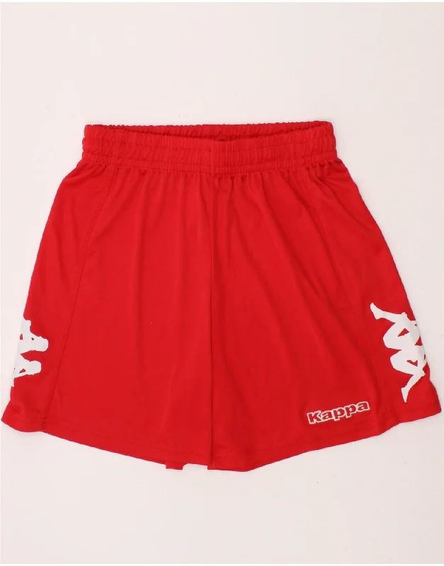 Cozy Shirts KAPPA Boys Graphic Sport Shorts 11-12 Years Red Polyester