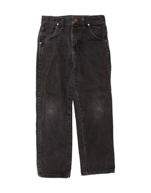 Printed Patterns WRANGLER Boys Straight Jeans 6-7 Years W22 L22  Grey Cotton