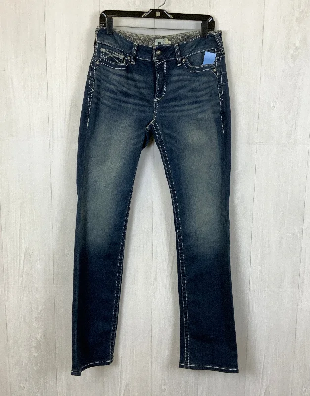 British Style Jeans Flared By Ariat In Blue Denim, Size: 10