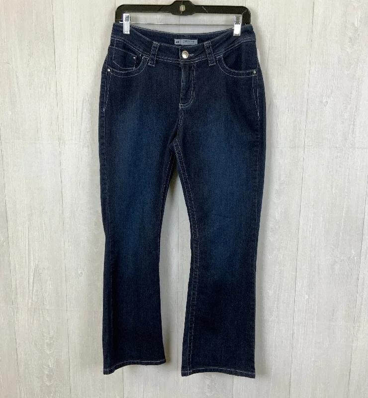 Comfortable And Cold-proof Jeans Boot Cut By Lee In Navy, Size: 10petite
