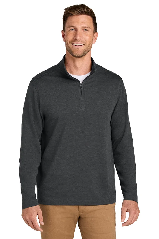 Weekend Comfort Wear Port Authority Mens Breakwater 1/4 Zip Sweatshirt - Steel Grey - NEW Weekend Comfort Wear Port Authority Mens Breakwater 1/4 Zip Sweatshirt - Steel Grey - NEW