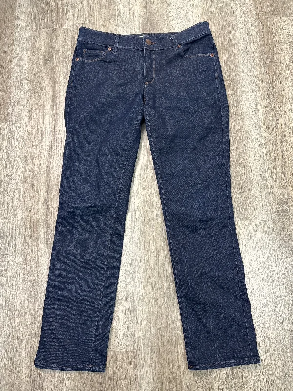 Personalized Clothing Jeans Straight By Loft In Blue Denim, Size: 6