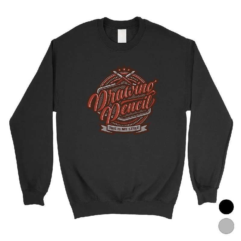 Cozy Essentials Wear Drawing Pencil Unisex Crewneck Sweatshirt Unique Drawing Gifts