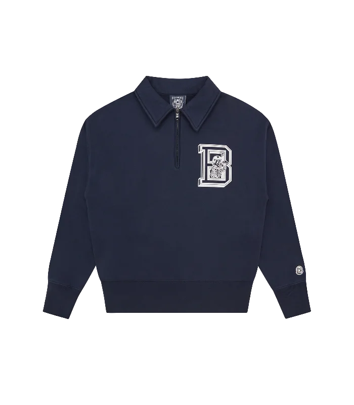 Weekend Wear COLLEGE QUARTER ZIP - NAVY