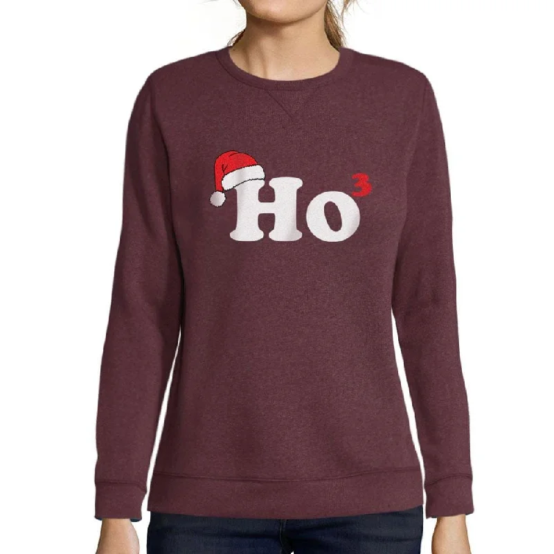 Urban Comfort ULTRABASIC - Graphic Women's Sweatshirt Sant's Hat Christmas Sweater Xmas Gift Ideas Burgundy Urban Comfort ULTRABASIC - Graphic Women's Sweatshirt Sant's Hat Christmas Sweater Xmas Gift Ideas Burgundy