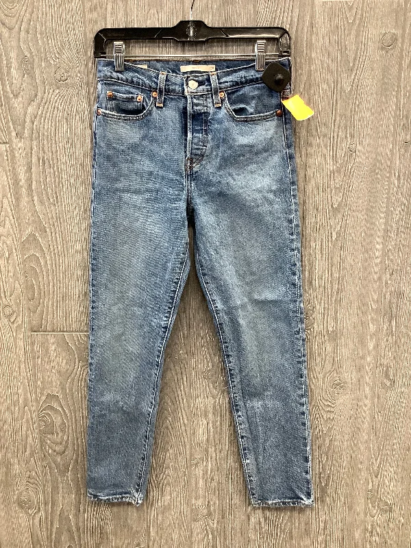 Dynamic Fashion Jeans Straight By Levis In Blue Denim, Size: 2