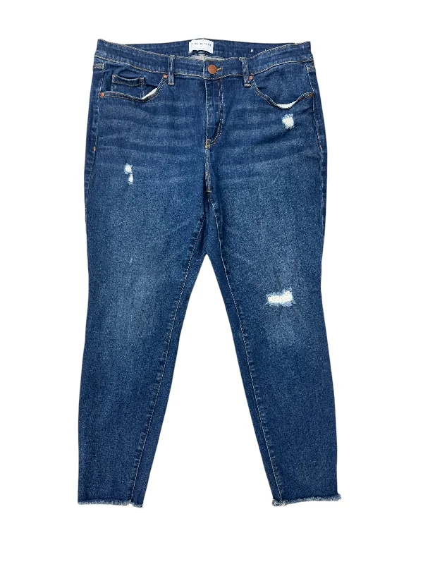 Fashionable Comfort Jeans Skinny By Lane Bryant In Blue Denim, Size: 18
