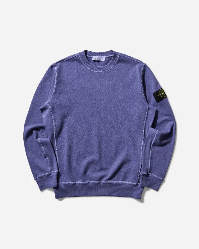 Cozy Fashion Trends Men's Garment Dyed Crewneck Sweatshirt Lavender