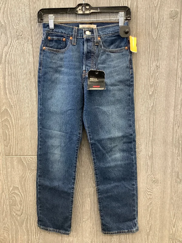 Noble Temperament Jeans Straight By Levis In Blue Denim, Size: 0