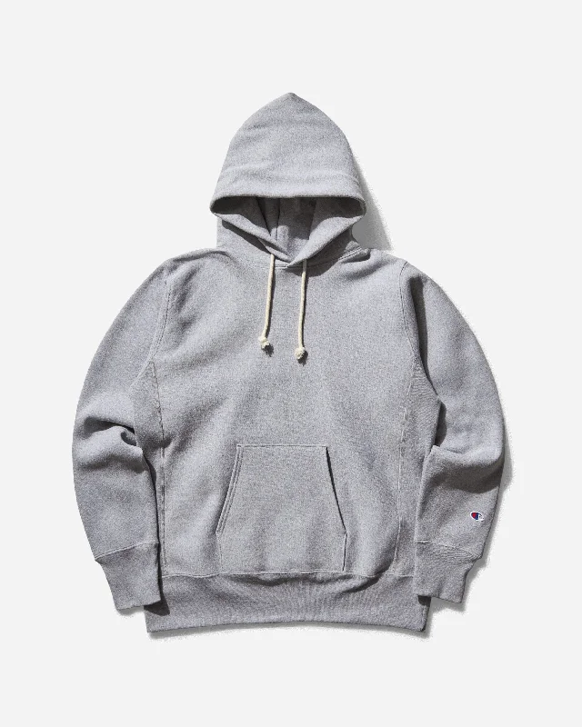 Easy Chic Men's Made in USA Reverse Weave Hoodie Oxford Gray