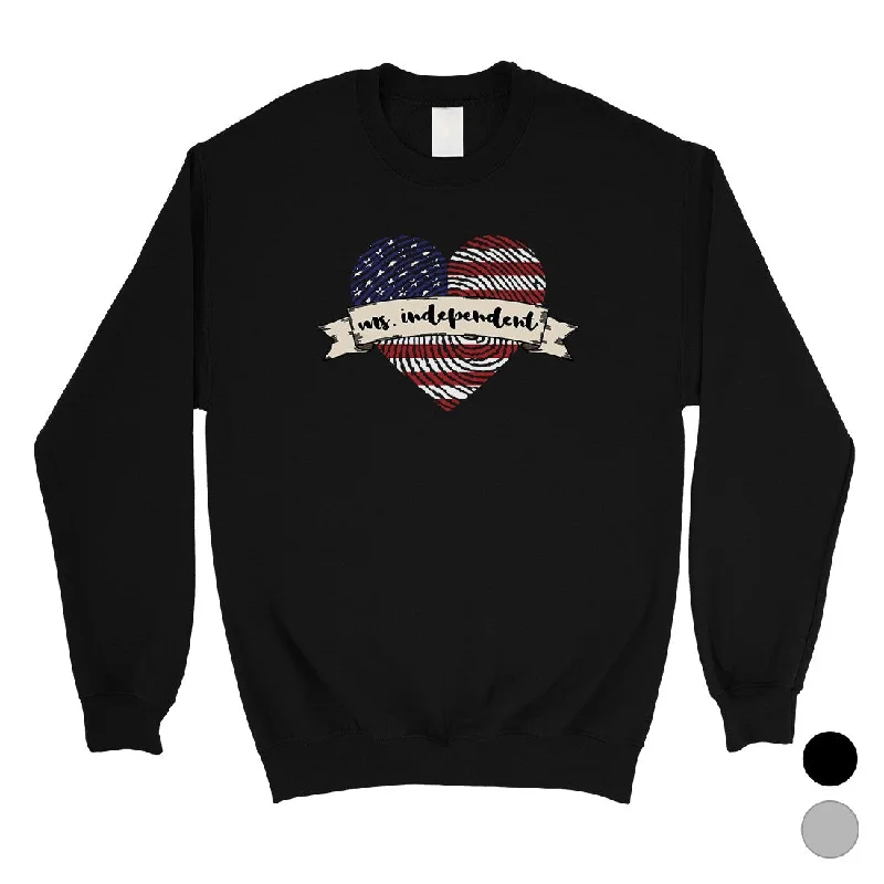 High-end Customization Ms Independent Sweatshirt Crewneck Unisex Army Wife Sweatshirt Gift High-end Customization Ms Independent Sweatshirt Crewneck Unisex Army Wife Sweatshirt Gift