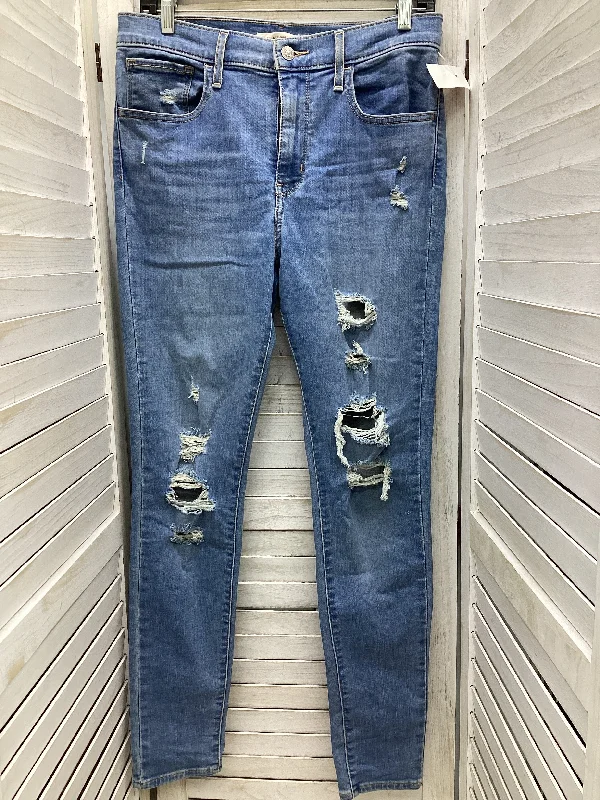 Soft Textures Jeans Skinny By Levis In Blue Denim, Size: 6