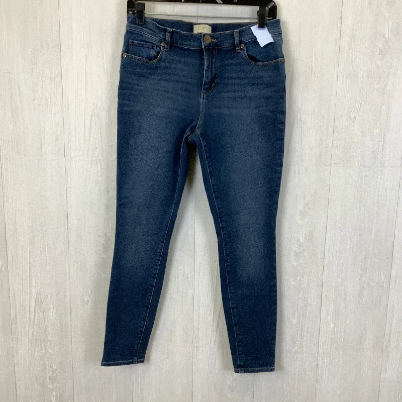 Fashionable Inner Wear Jeans Jeggings By Loft In Blue Denim, Size: 8