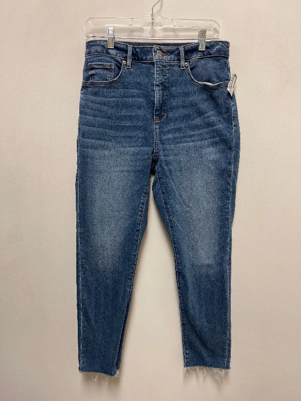 Personal Design Jeans Skinny By Loft In Blue Denim, Size: 10