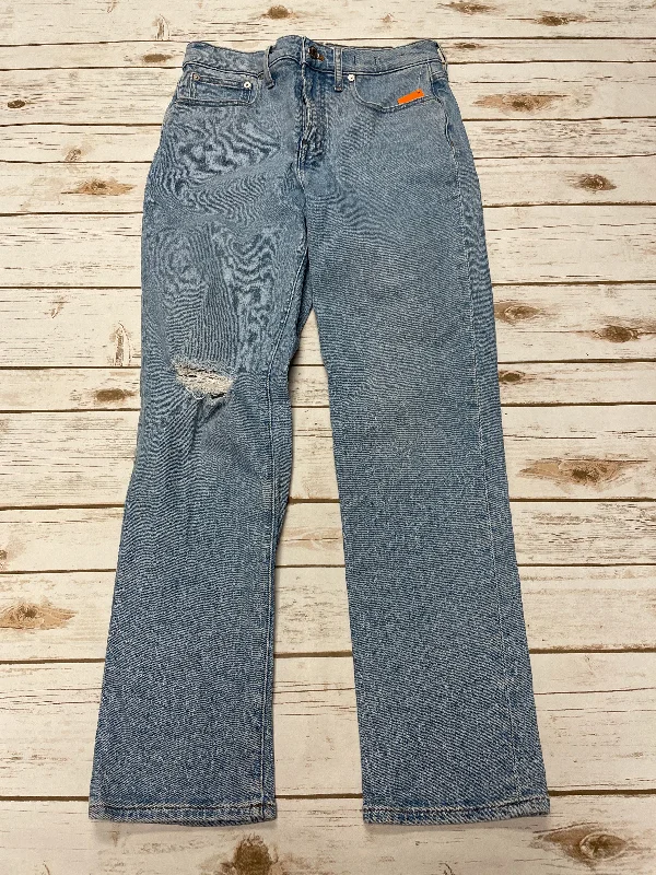 Exclusive Customization Jeans Straight By Madewell In Blue Denim, Size: 6
