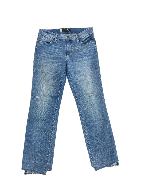 Everyday Style Jeans Straight By Kut In Blue Denim, Size:4