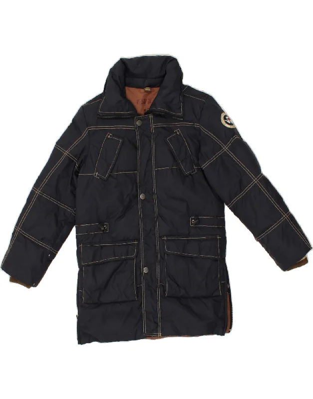 Comfortable down NAPAPIJRI Boys Padded Coat 12-13 Years Navy Blue Polyamide