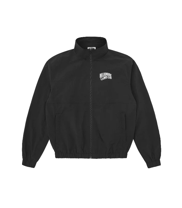 Eye-catching Personality SMALL ARCH LOGO TRACK TOP - BLACK