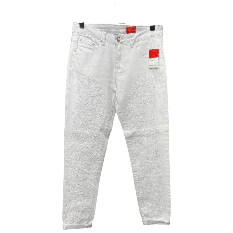 Soft Comfort Jeans Skinny By Cristina In White, Size: 4