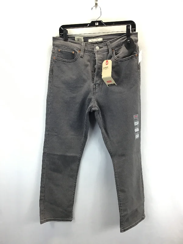 Street Fashion Jeans Straight By Levis In Grey, Size: 8