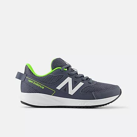 Dessert Matching NEW BALANCE KID'S 570V3 GREY/GREEN RUNNING SHOES