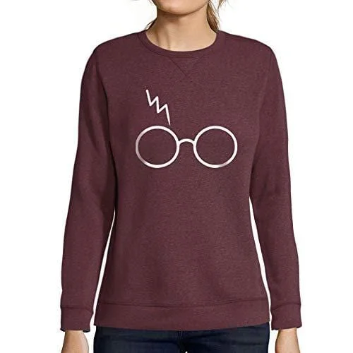 Dressing Tips Ultrabasic - Femme Graphique Lunettes Cicatrice Éclair Sweatshirt Cadeau Idées Tee Bordeaux Dressing Tips Ultrabasic - Femme Graphique Lunettes Cicatrice Éclair Sweatshirt Cadeau Idées Tee Bordeaux