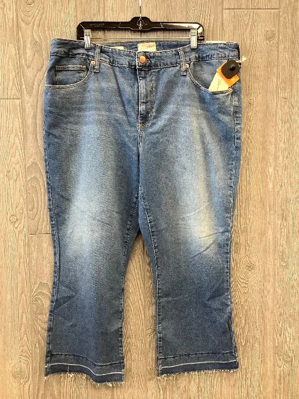 Chic Lounge Jeans Boot Cut By Universal Thread In Blue Denim, Size: 20