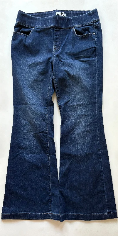 Luxe Comfort Jeans Flared By Lane Bryant In Blue, Size: 12