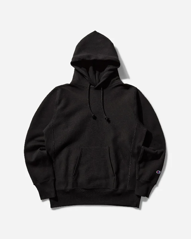 Weekend Comfort Made in USA Reverse Weave Hoodie Black