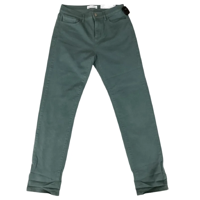 Relaxed Style Jeans Straight By Loft In Green, Size: 0
