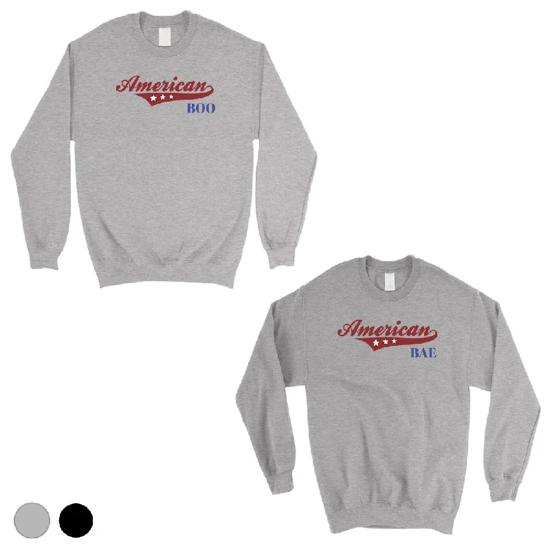 Youthful Vitality American Boo Bae Matching Sweatshirt Pullover For Boyfriend
