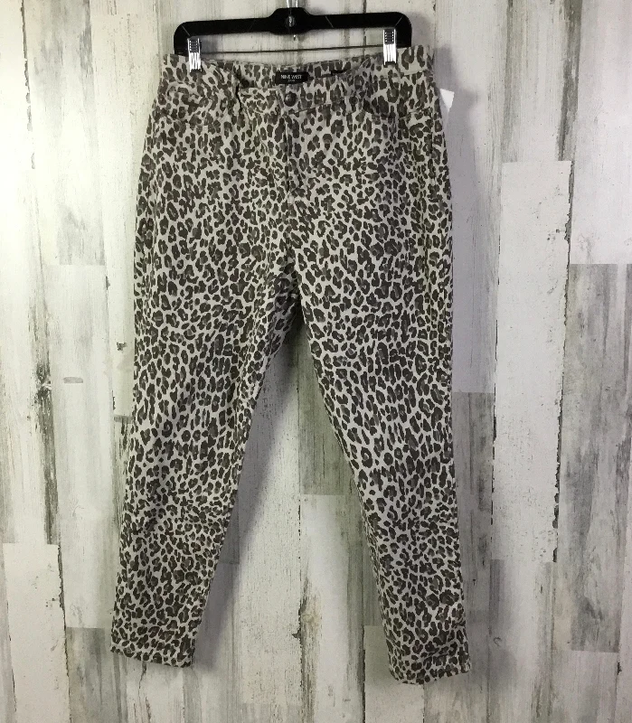 Comfortable Jeans Jeans Skinny By Nine West In Animal Print, Size: 16