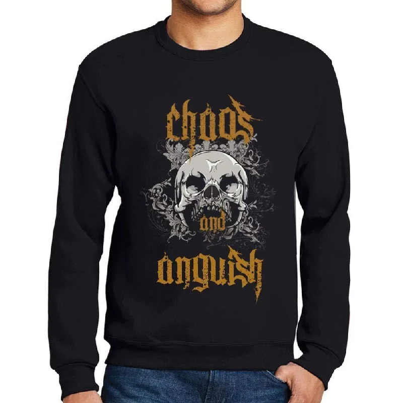 End Of The Year Ultrabasic - Homme Imprimé Graphique Sweat-Shirt Chaos and Anguish Noir Profond End Of The Year Ultrabasic - Homme Imprimé Graphique Sweat-Shirt Chaos and Anguish Noir Profond
