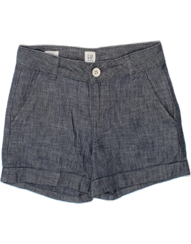 Relaxed Fits GAP Boys Standard Regular Chino Shorts 7-8 Years W24  Navy Blue Cotton