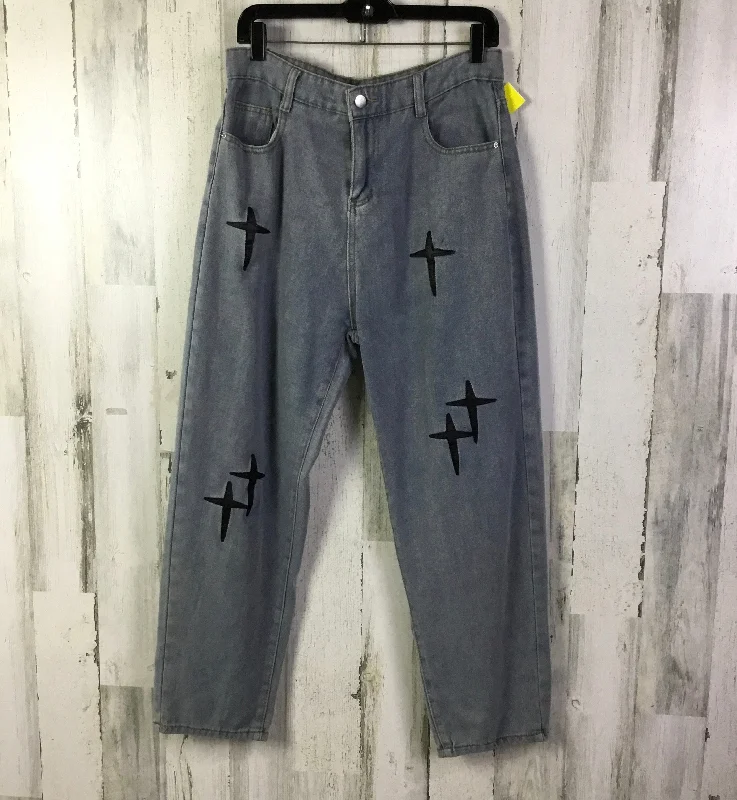 Smart Comfort Wear Jeans Cropped By Clothes Mentor In Blue Denim, Size: 12