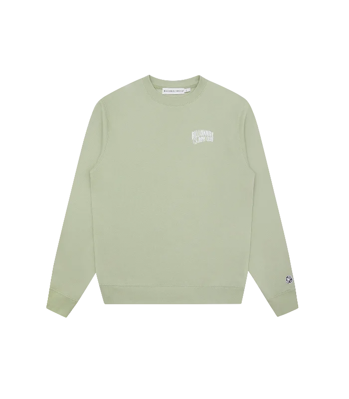 Stylish Casuals SMALL ARCH LOGO CREWNECK - PISTACHIO
