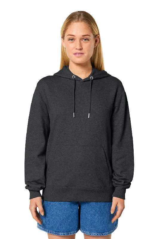 Minimal Style Stanley/Stella Mens Cruiser 2.0 Hooded Sweatshirt Hoodie w/ Pouch Pocket - Heather Dark Grey - NEW Minimal Style Stanley/Stella Mens Cruiser 2.0 Hooded Sweatshirt Hoodie w/ Pouch Pocket - Heather Dark Grey - NEW
