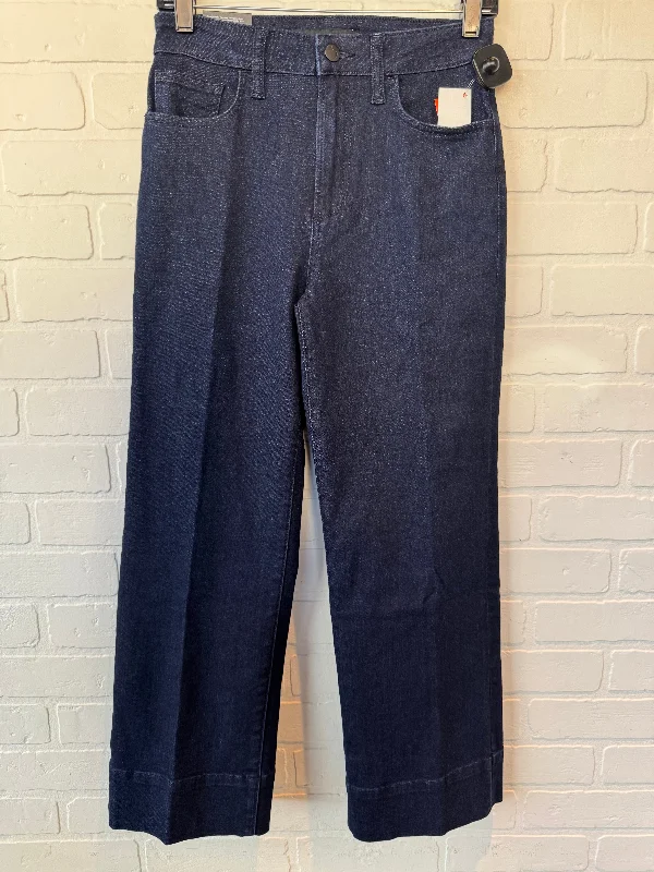 Warm Wear Jeans Wide Leg By Joes Jeans In Blue Denim, Size: 2